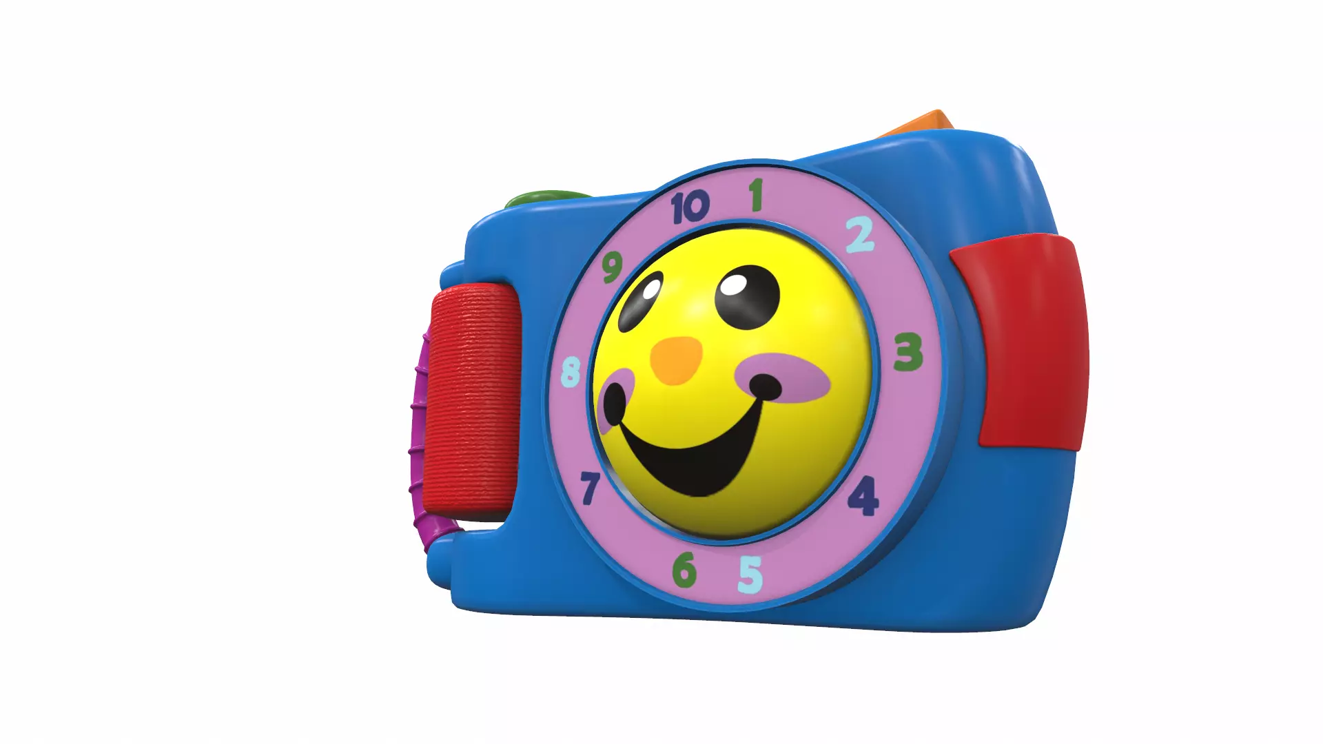 Plastic baby toy musical camera 3D model