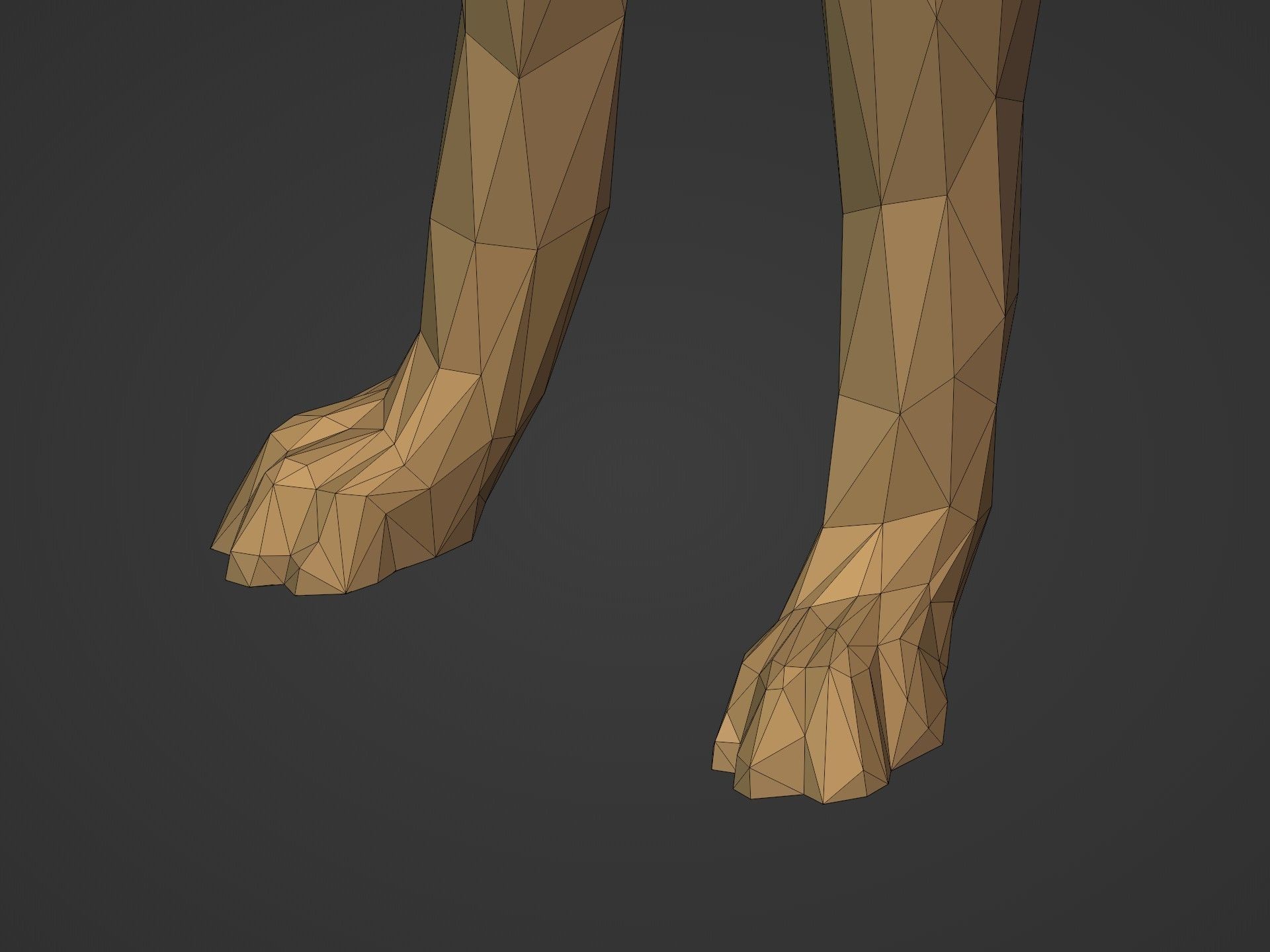 Low Poly Dog - German Shepherd Low-poly 3D model_22