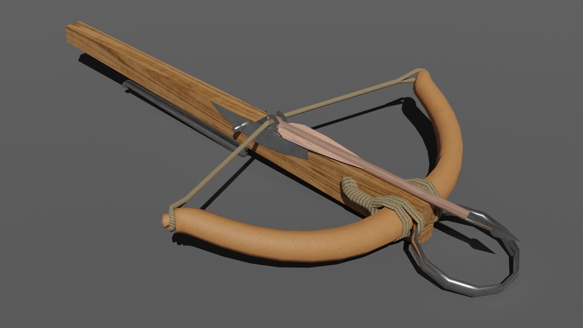 Medieval Bows and Crossbows 3D Model Collection_26