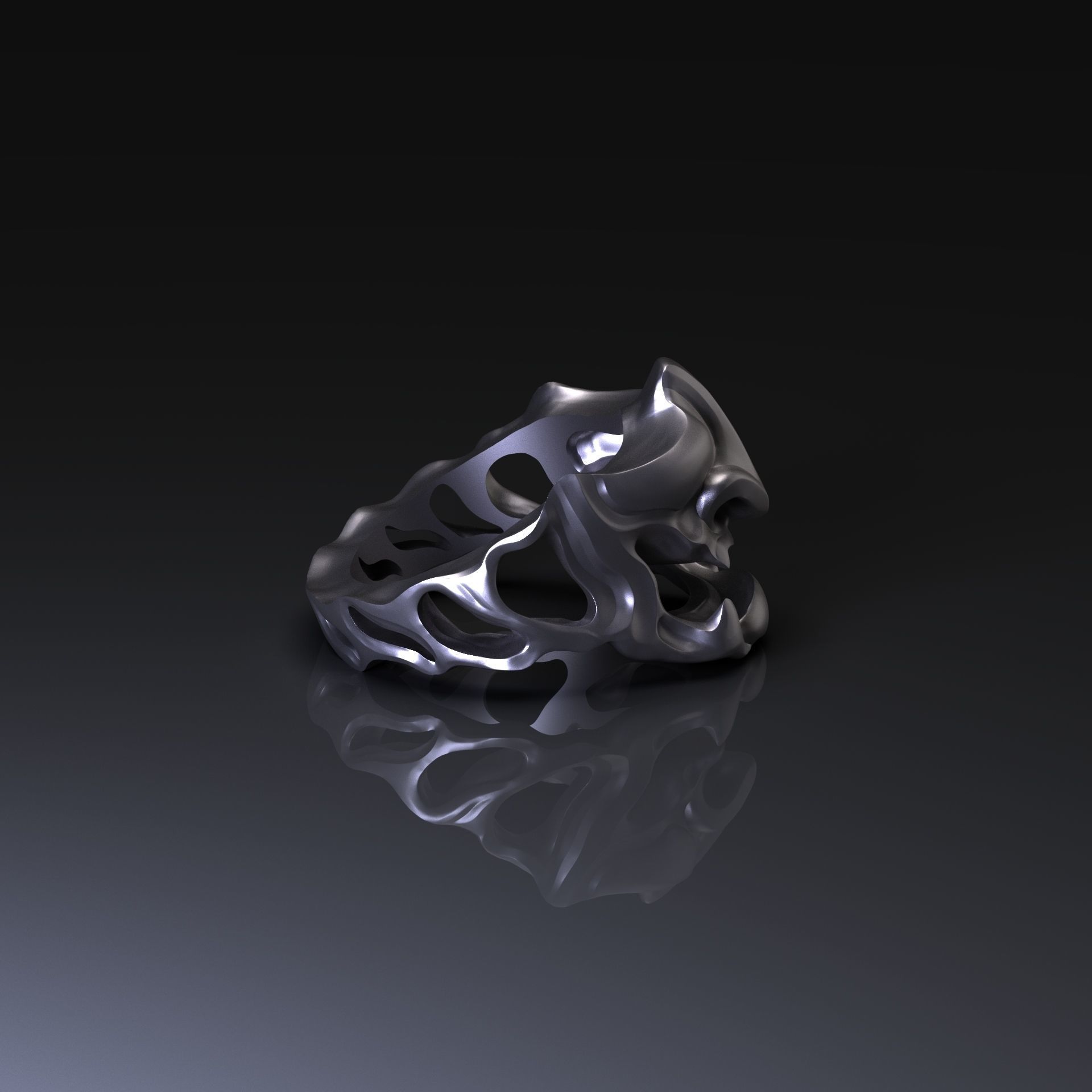 Samurai Ring 3D print model_1