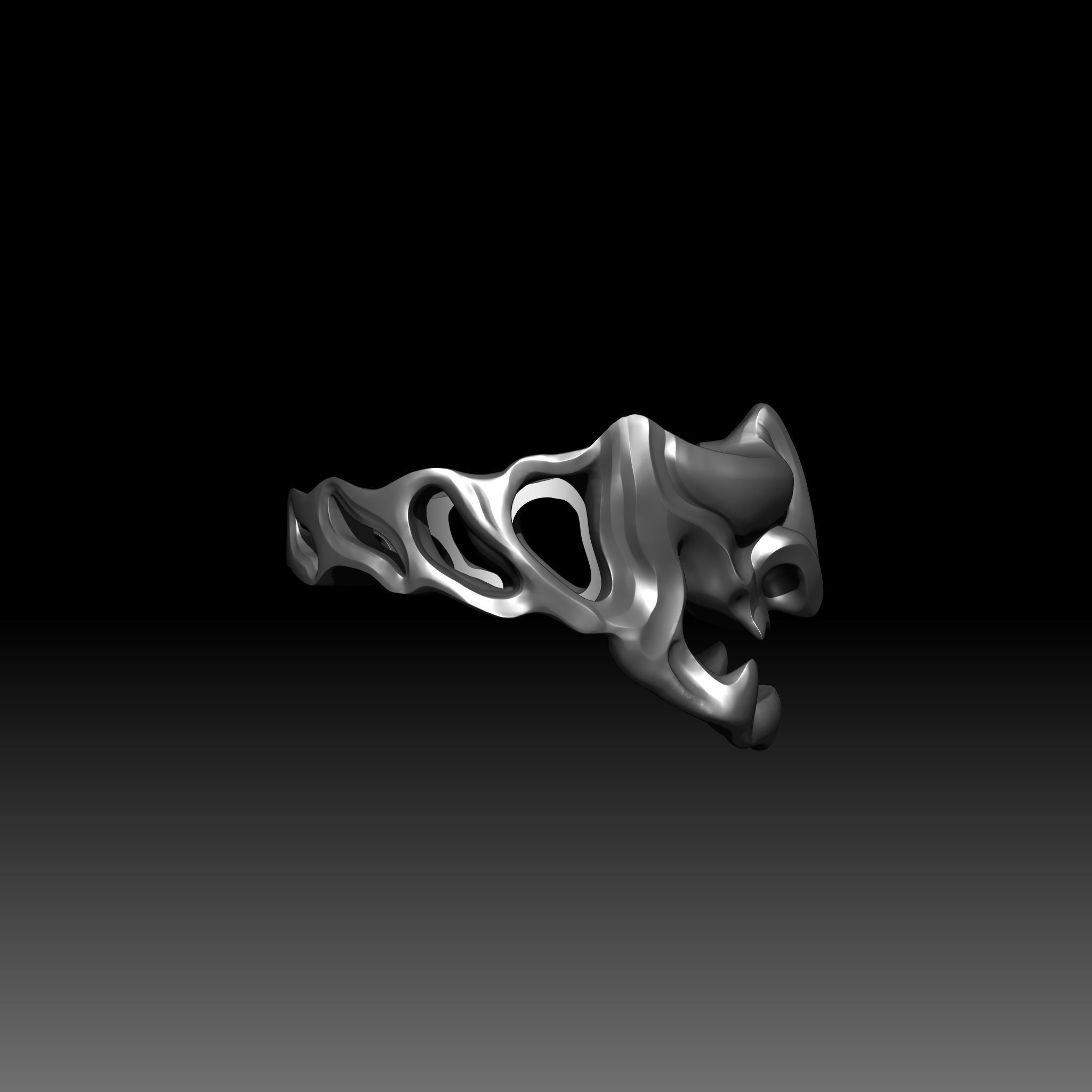 Samurai Ring 3D print model_4