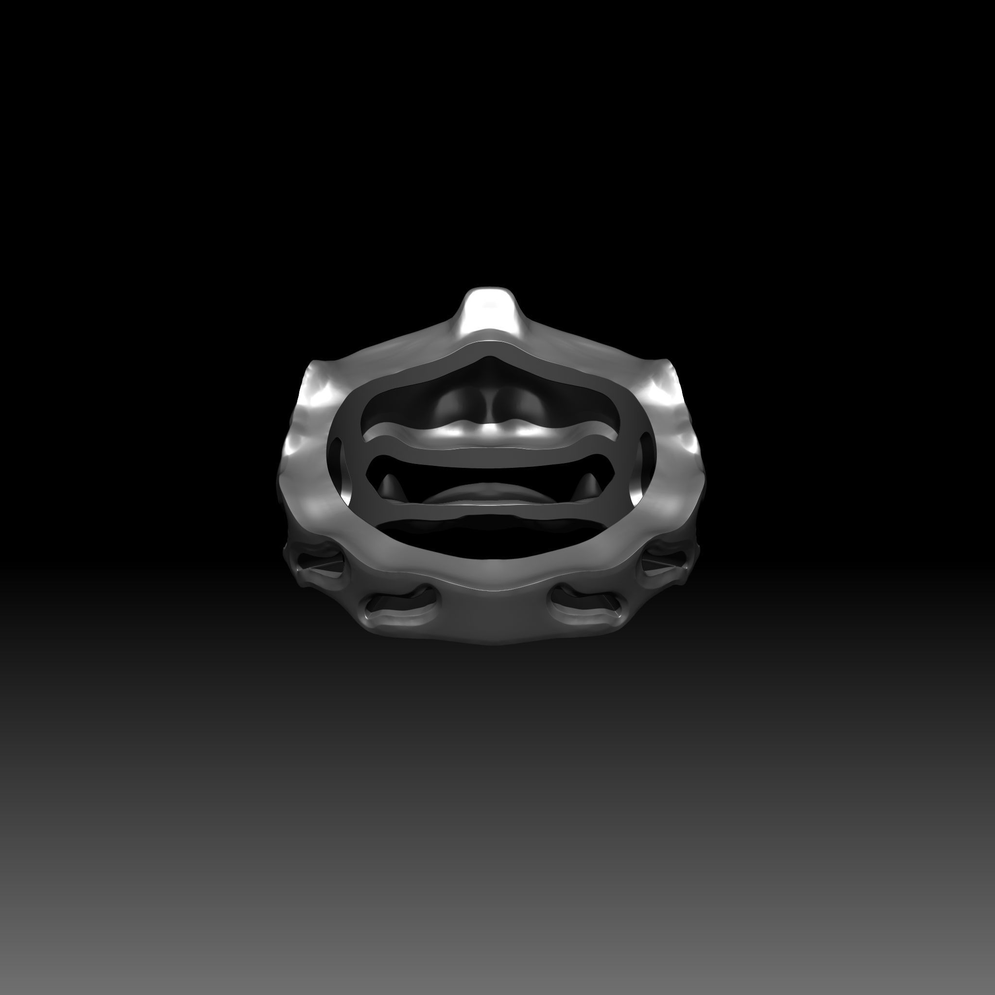 Samurai Ring 3D print model_5