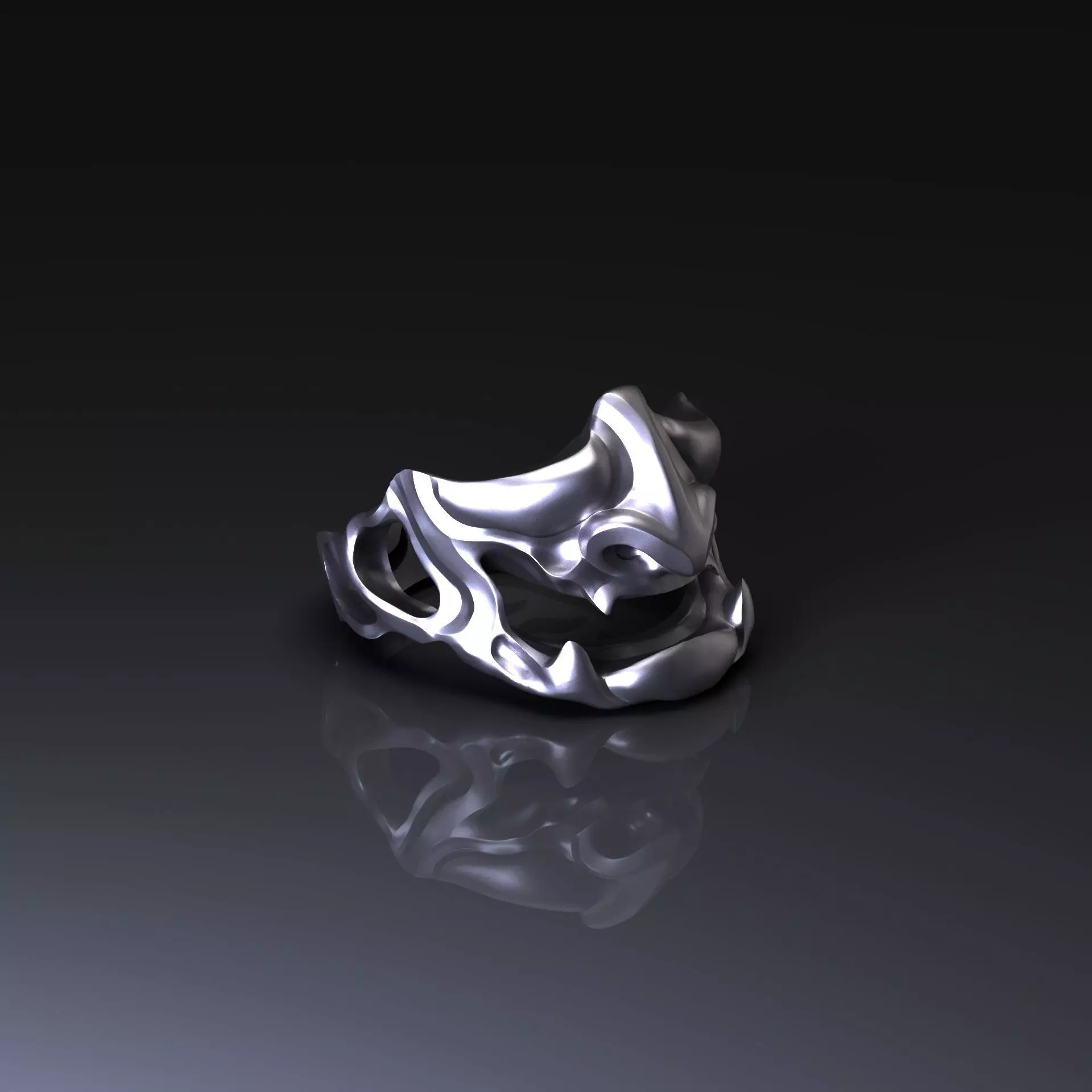 Samurai Ring 3D print model_0