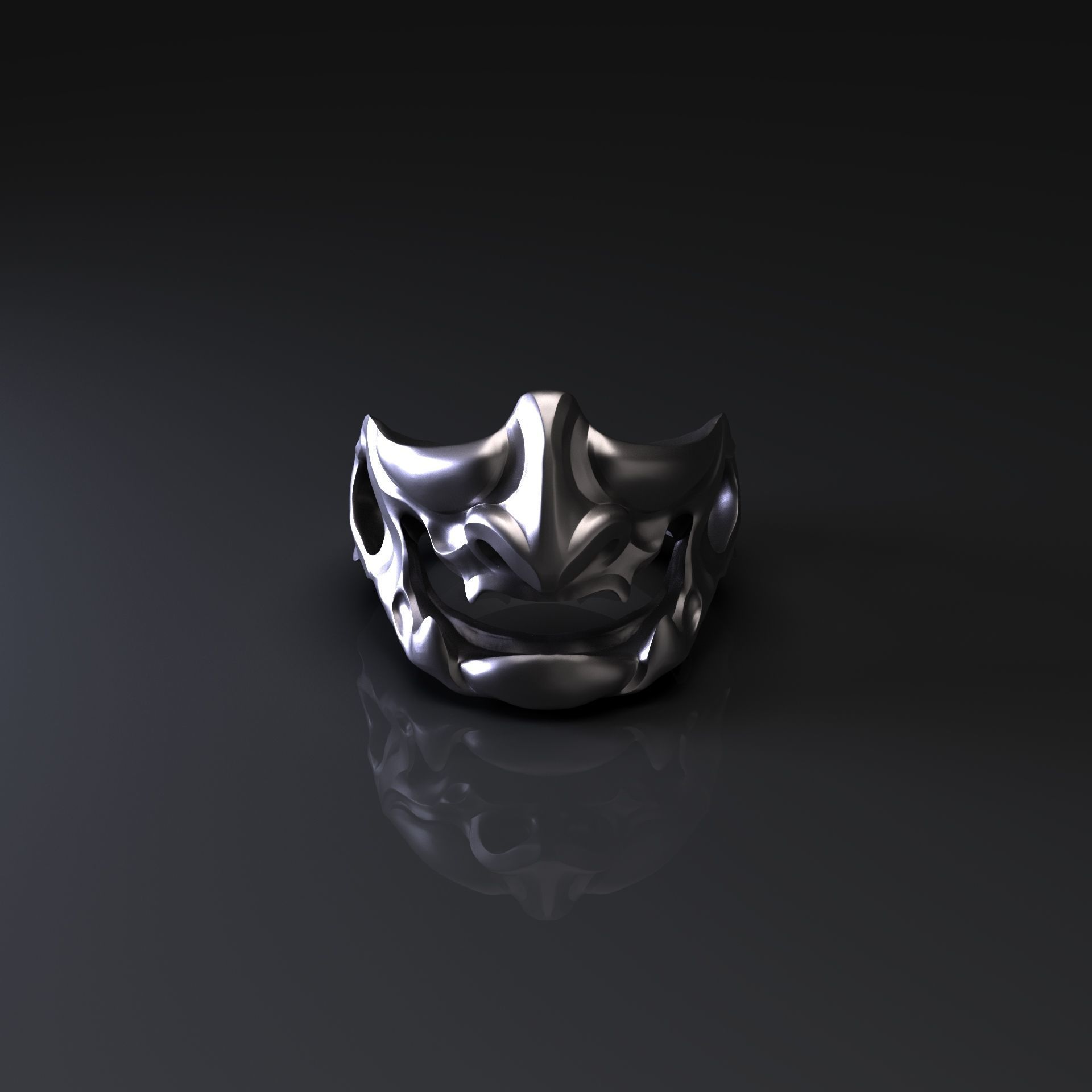 Samurai Ring 3D print model_2