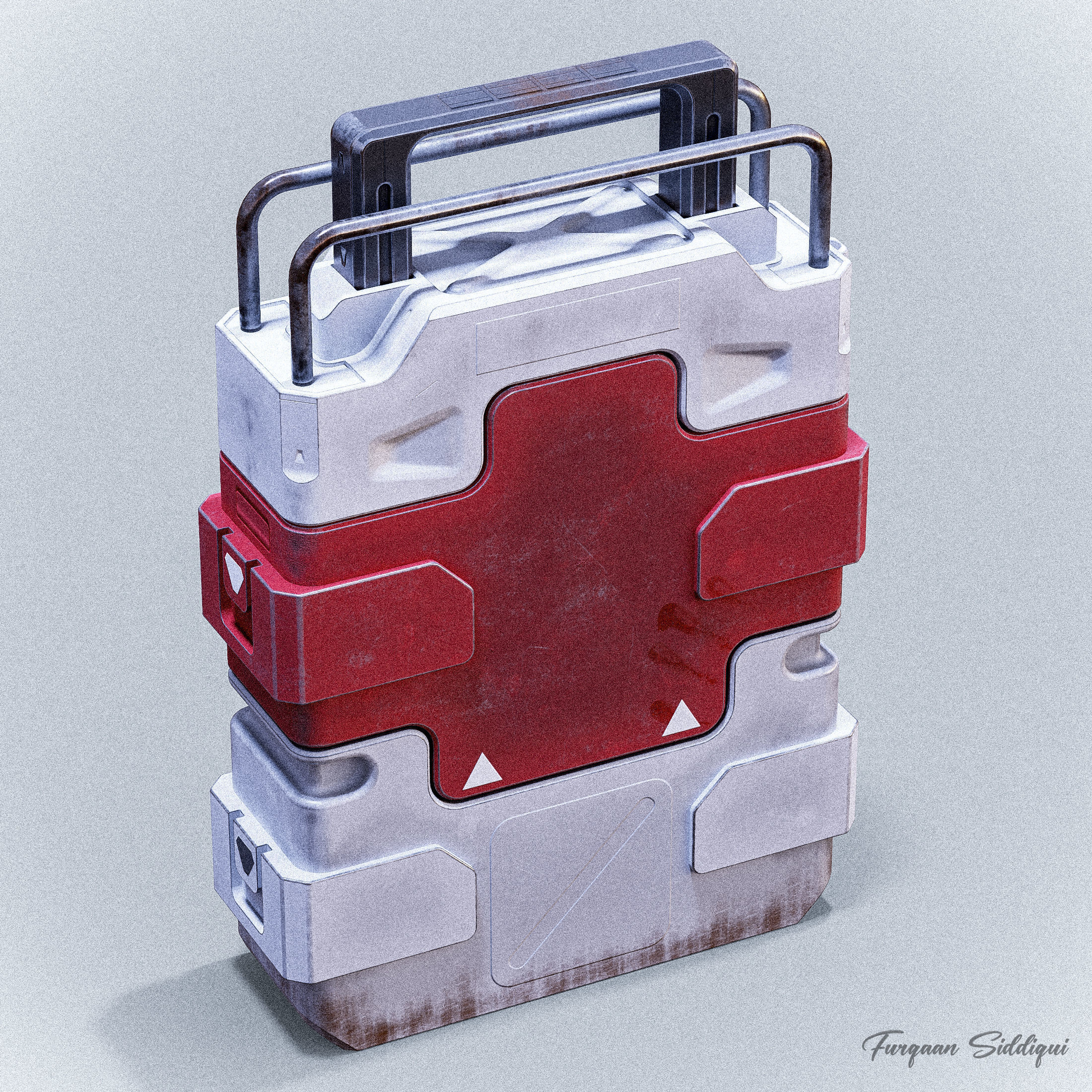 Sci-fi Med Kit Low-poly 3D model_10