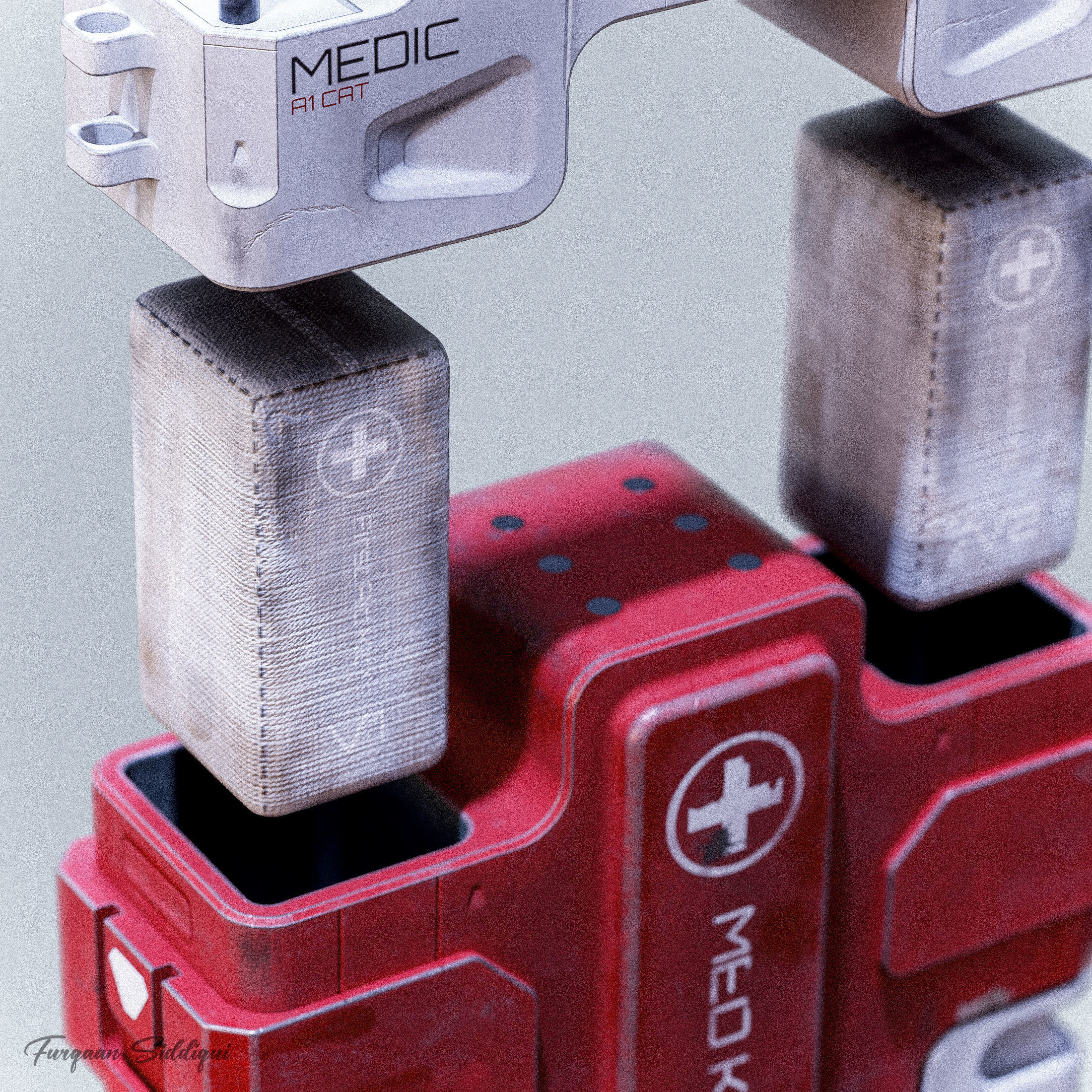 Sci-fi Med Kit Low-poly 3D model_6