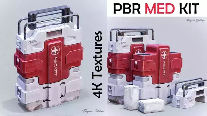 Sci-fi Med Kit Low-poly 3D model