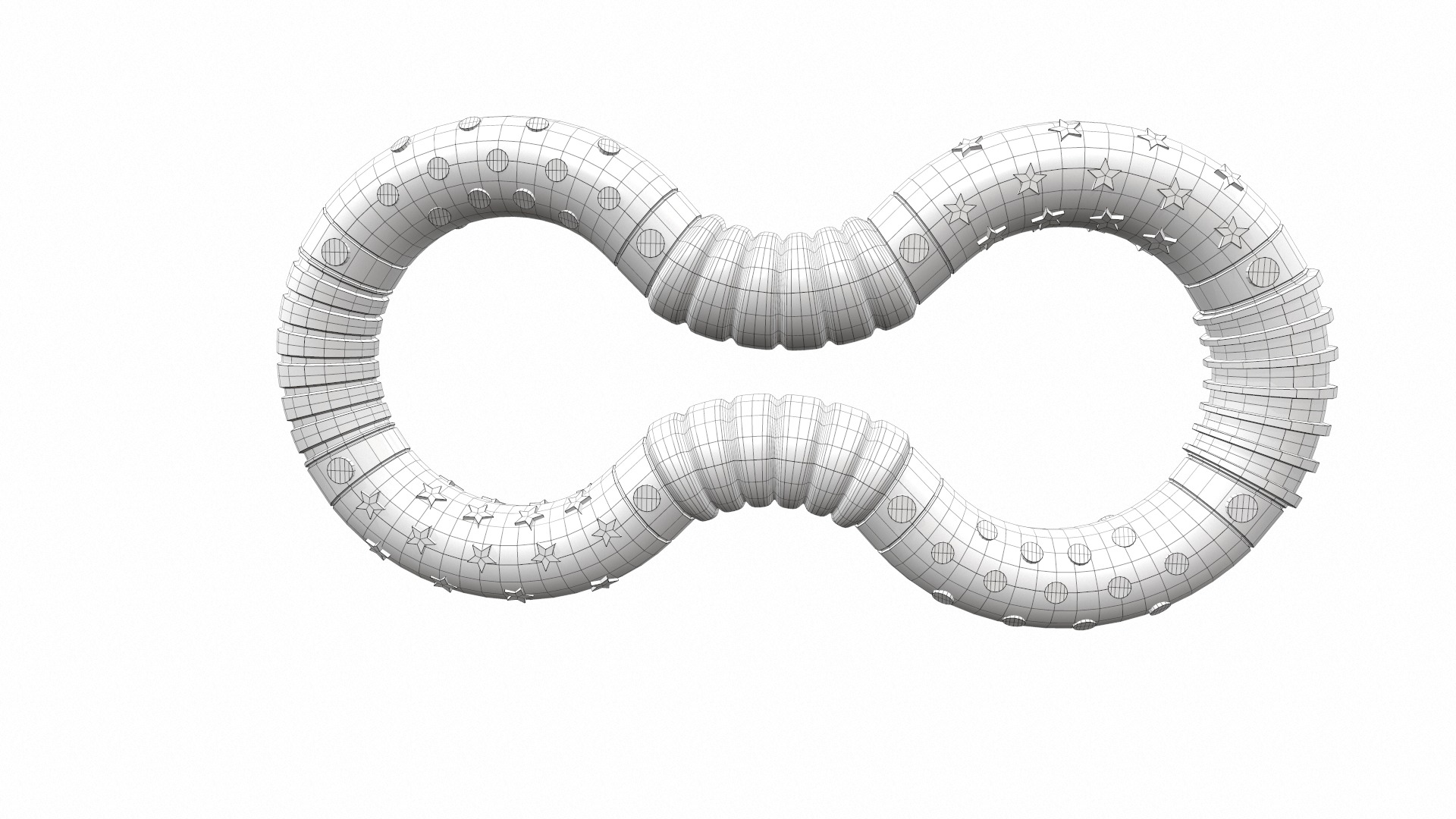 Plastic baby toy rattle 3 3D model_6