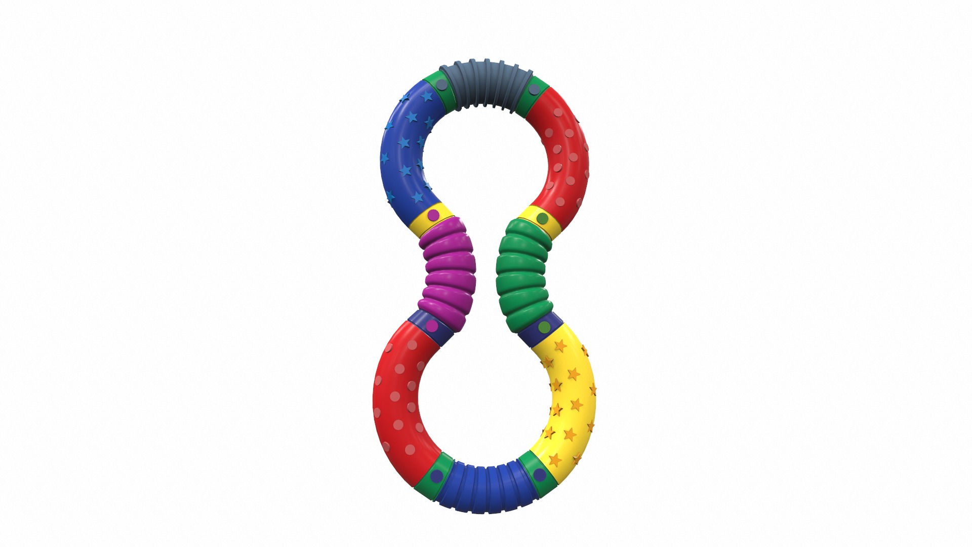 Plastic baby toy rattle 3 3D model_1