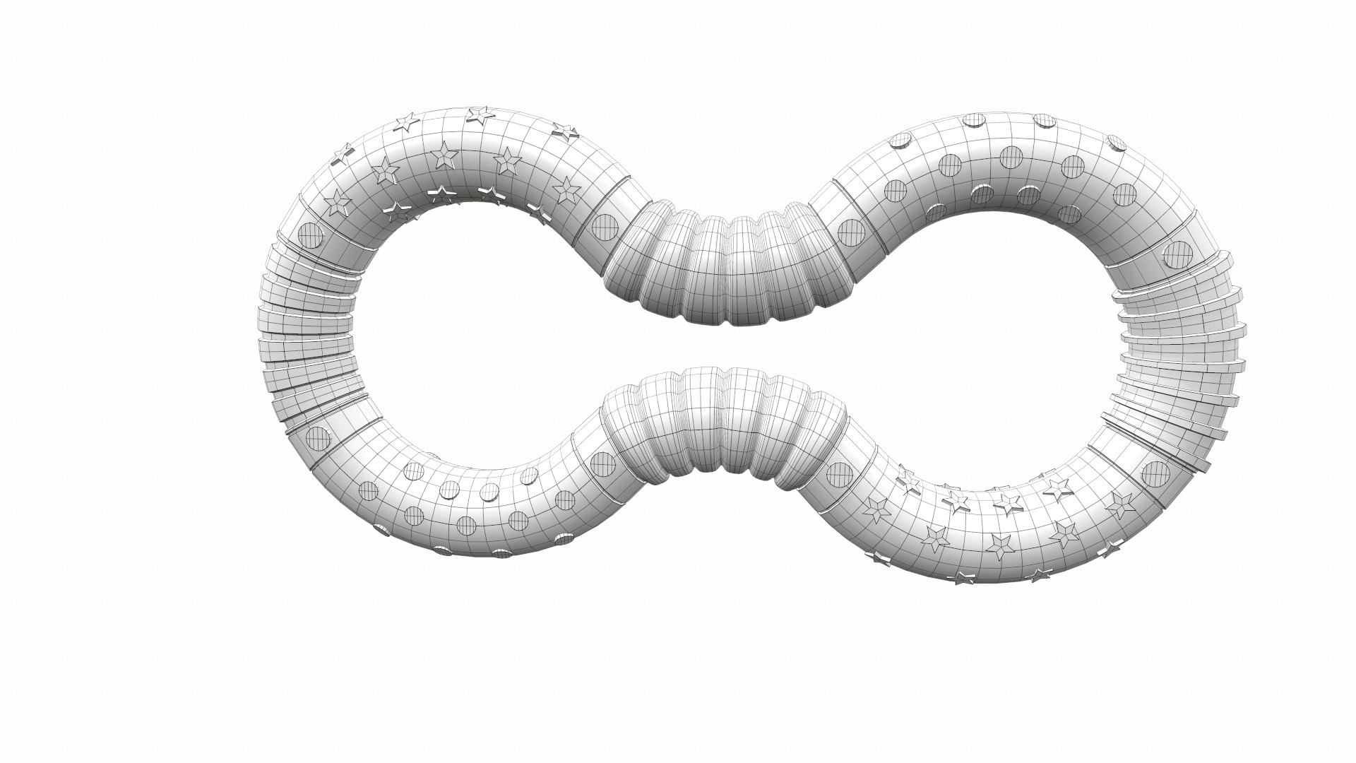 Plastic baby toy rattle 3 3D model_8