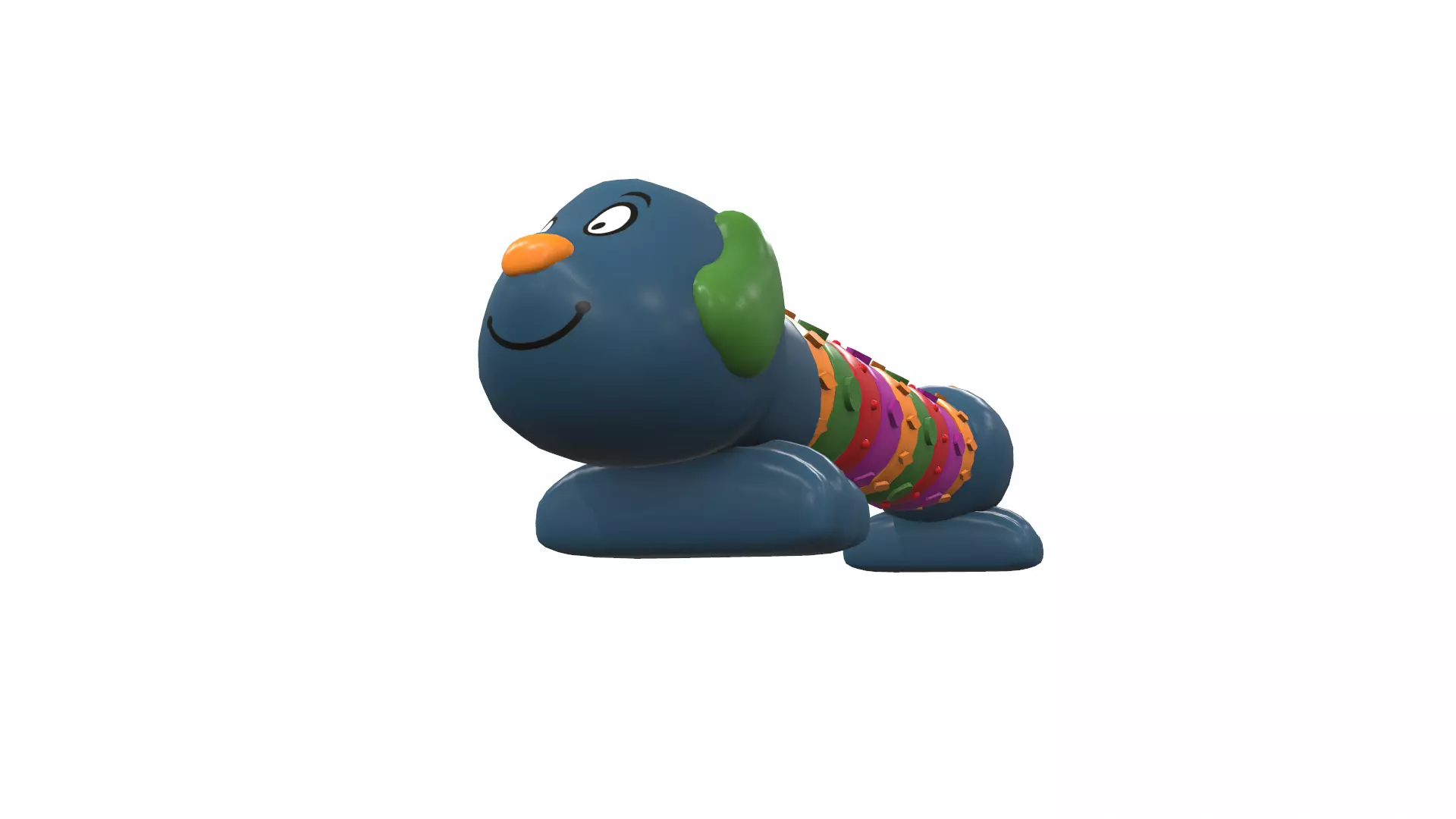 Plastic baby toy rattle 5 3D model