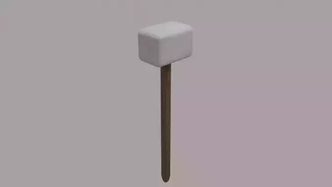 Low Poly Sledge Hammer Free low-poly 3D model