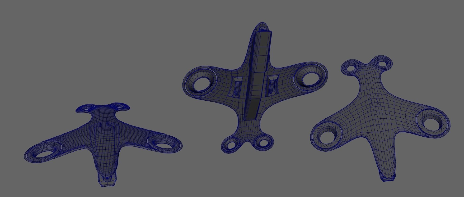 Bladeless Military Drone Low-poly 3D model_17