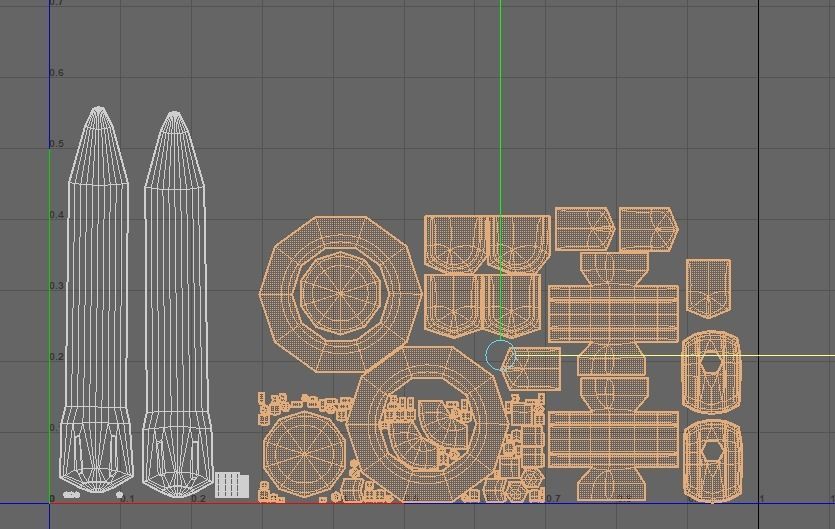 Bladeless Military Drone Low-poly 3D model_24