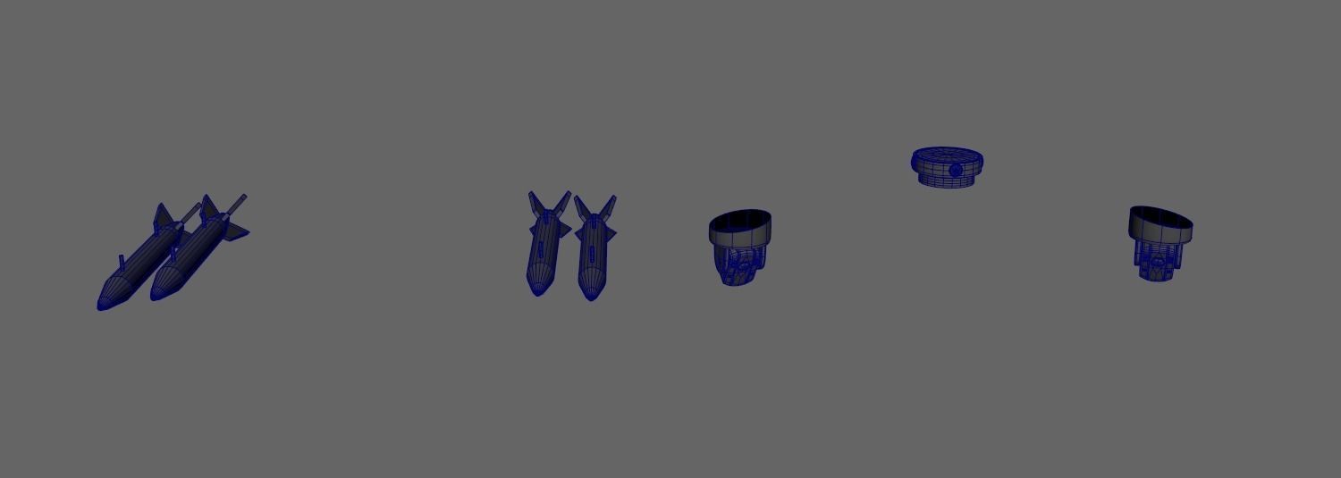 Bladeless Military Drone Low-poly 3D model_23