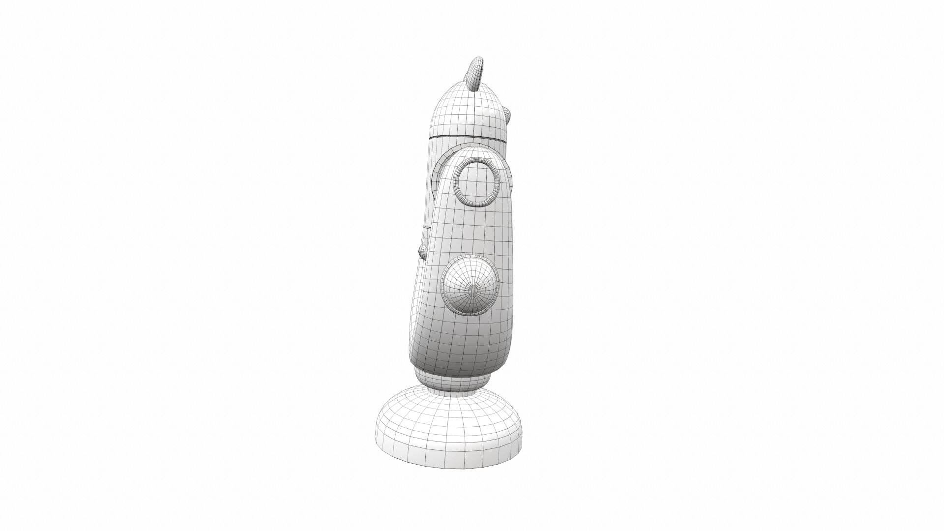 Plastic baby toy rattle 6 3D model_8