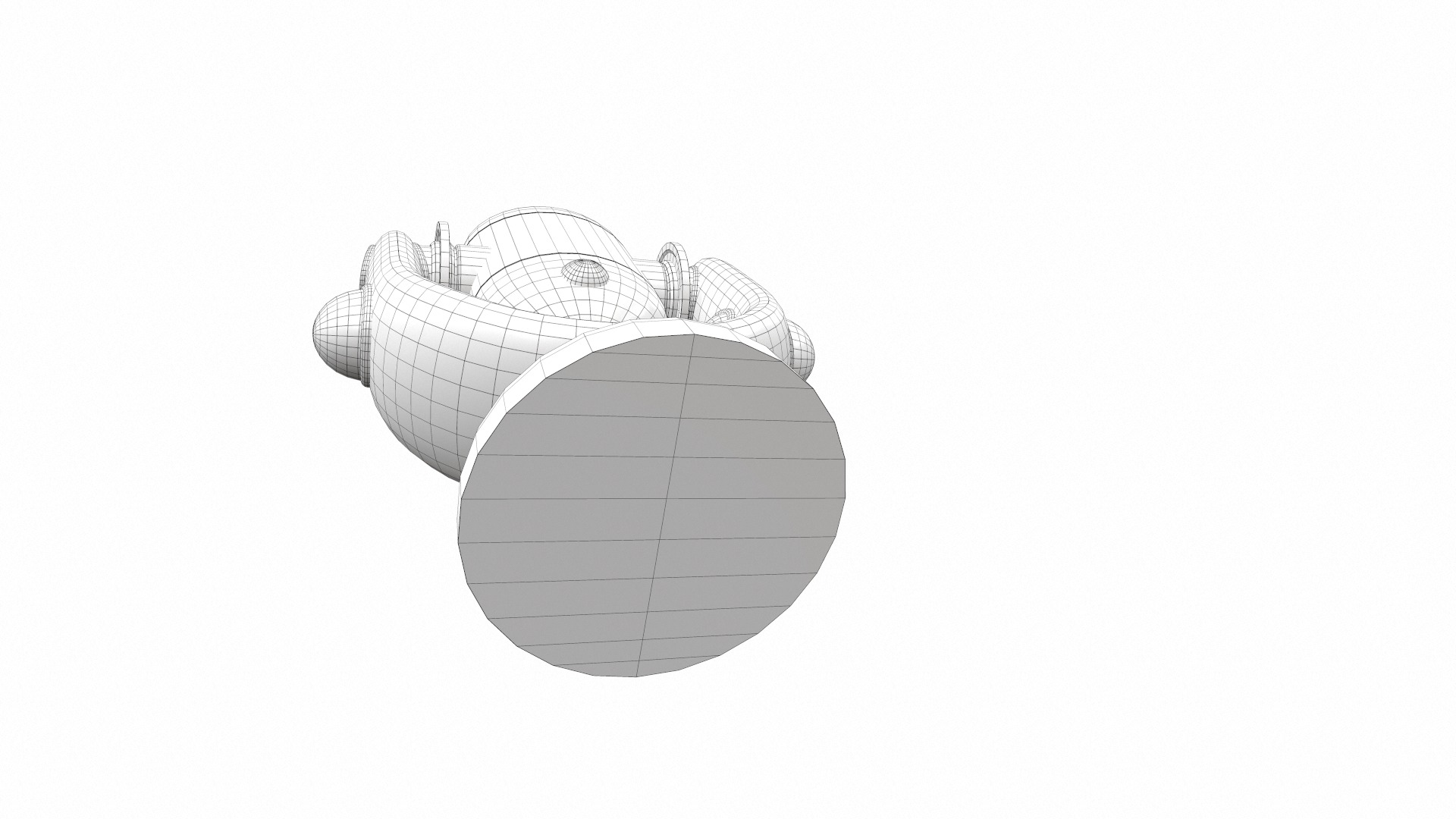 Plastic baby toy rattle 6 3D model_10