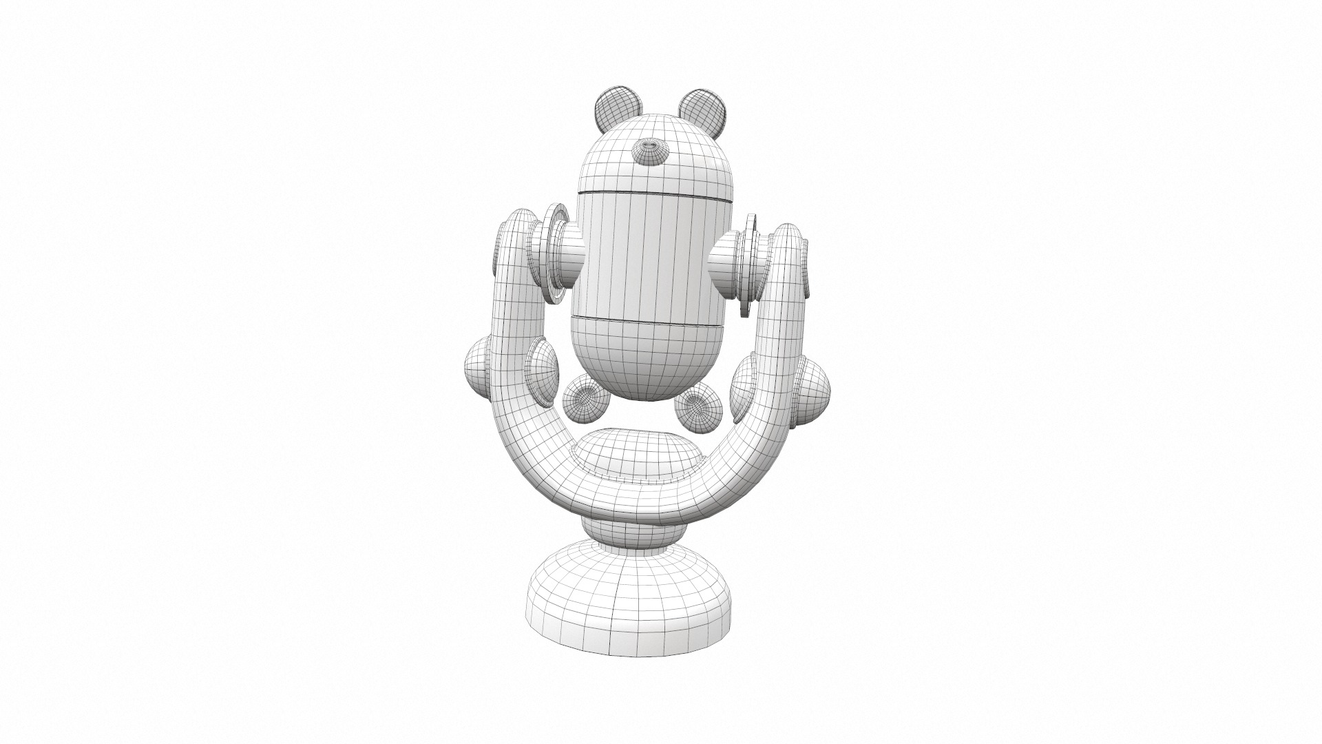 Plastic baby toy rattle 6 3D model_7
