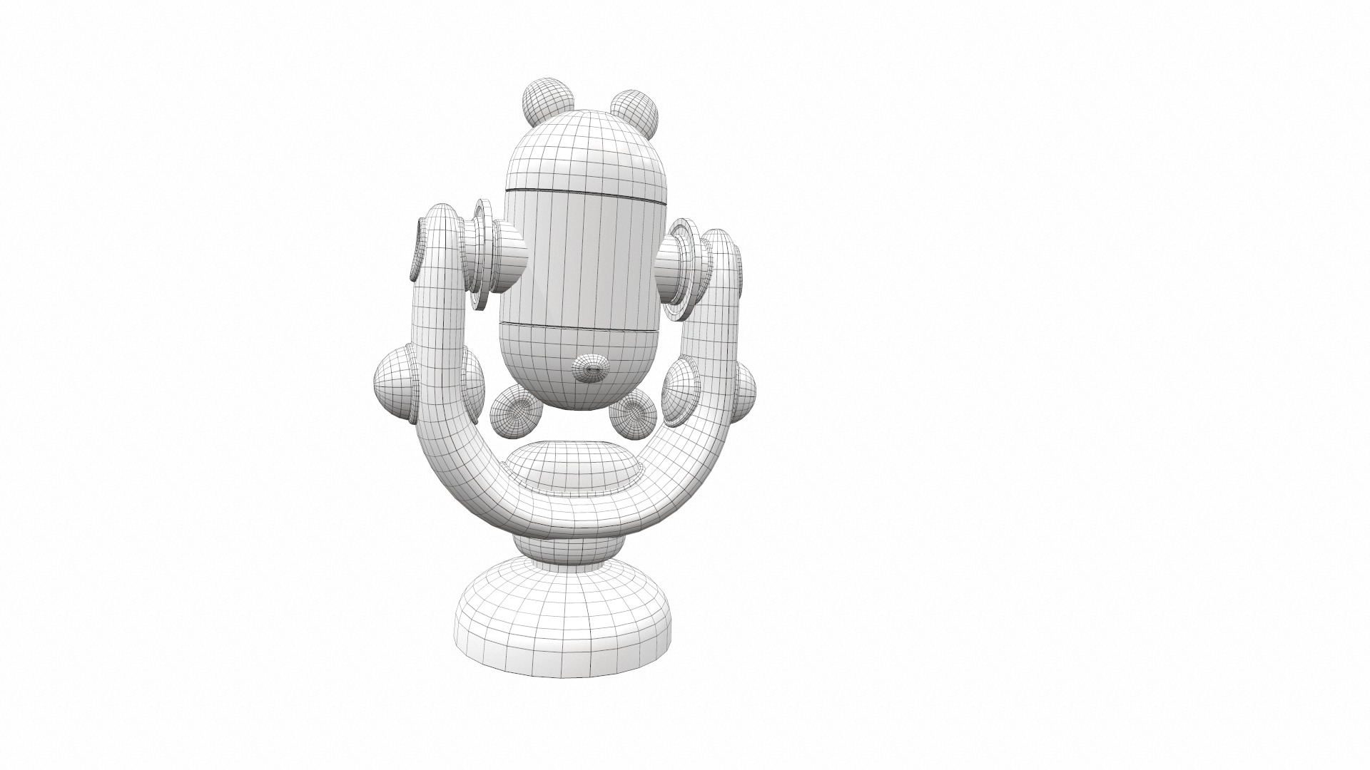 Plastic baby toy rattle 6 3D model_9
