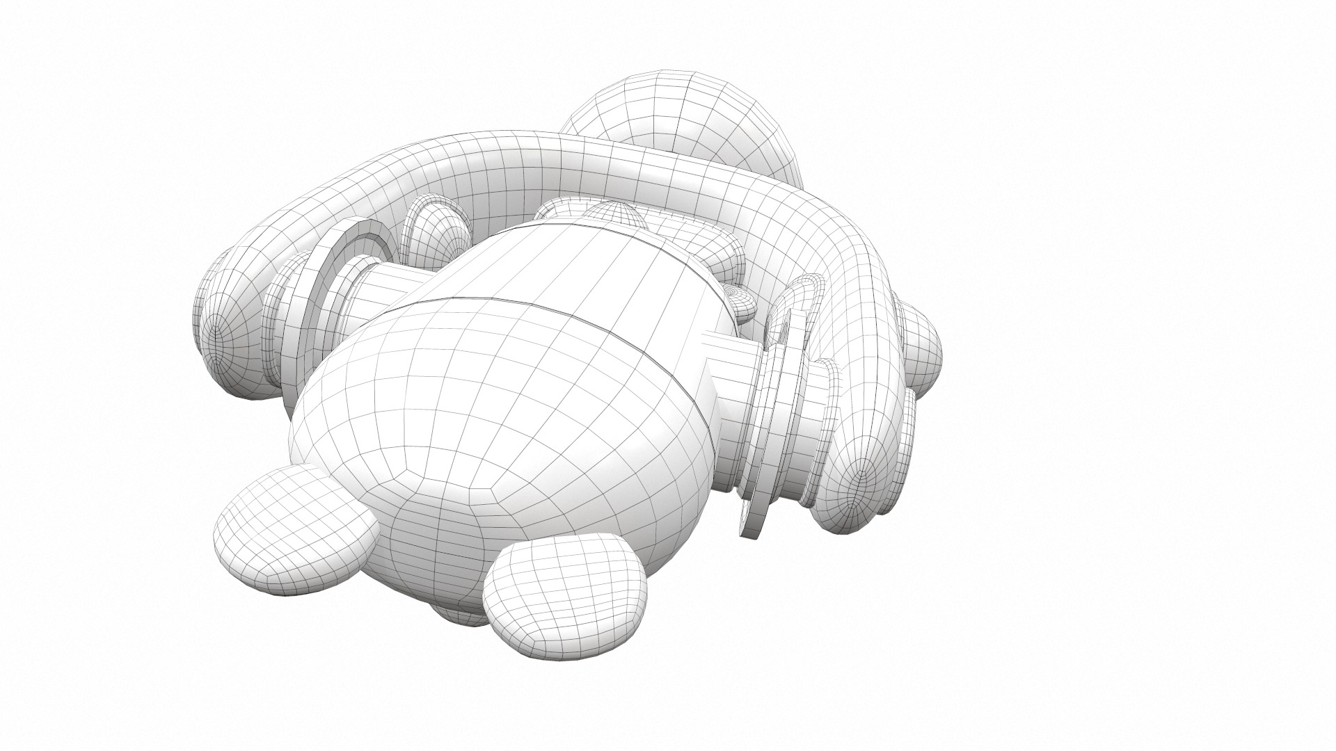 Plastic baby toy rattle 6 3D model_11