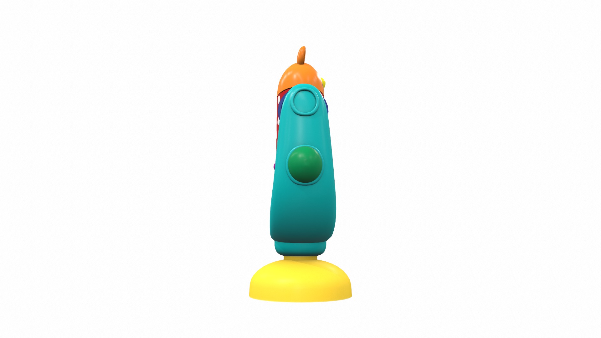 Plastic baby toy rattle 6 3D model_2