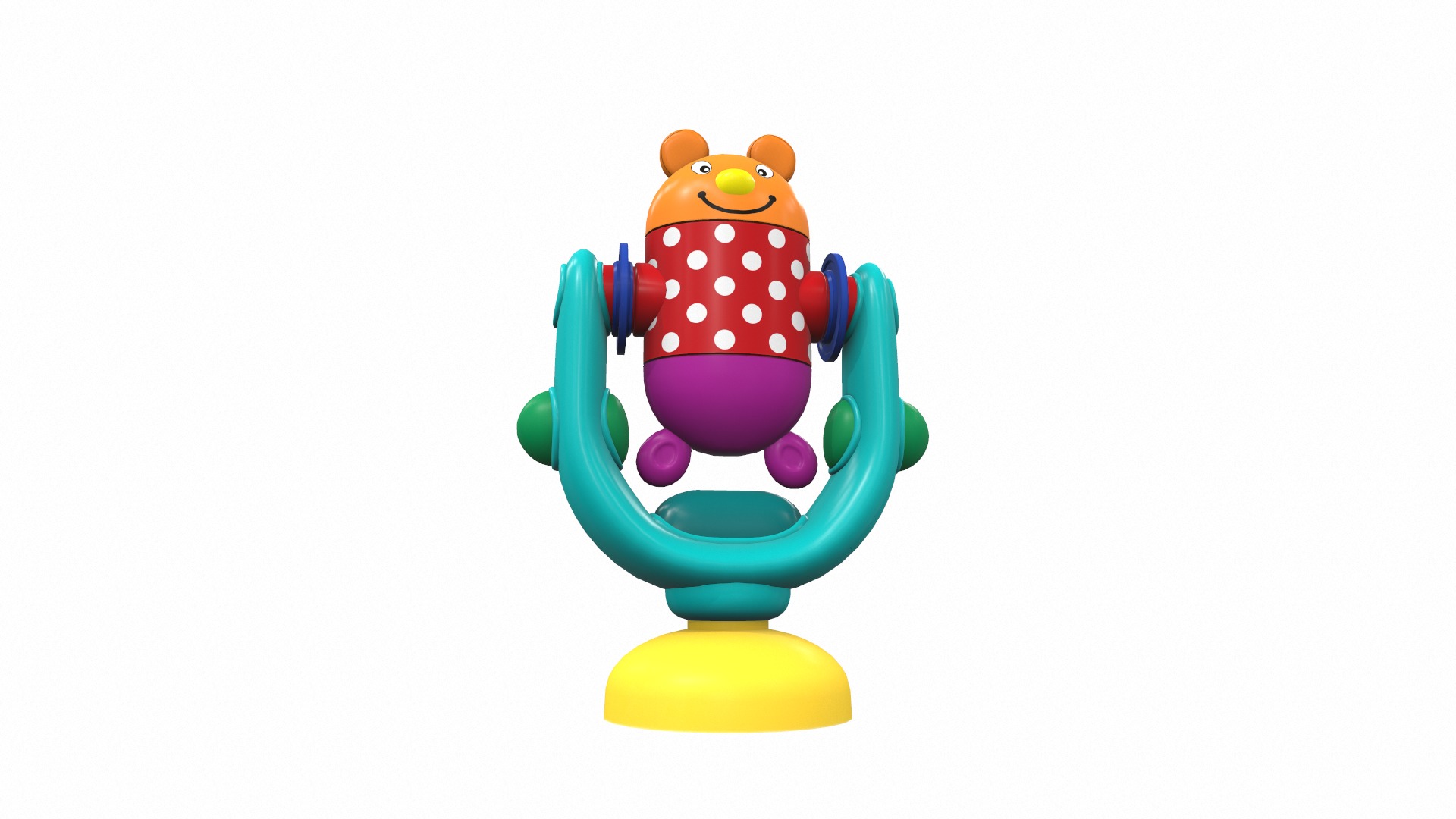 Plastic baby toy rattle 6 3D model_1