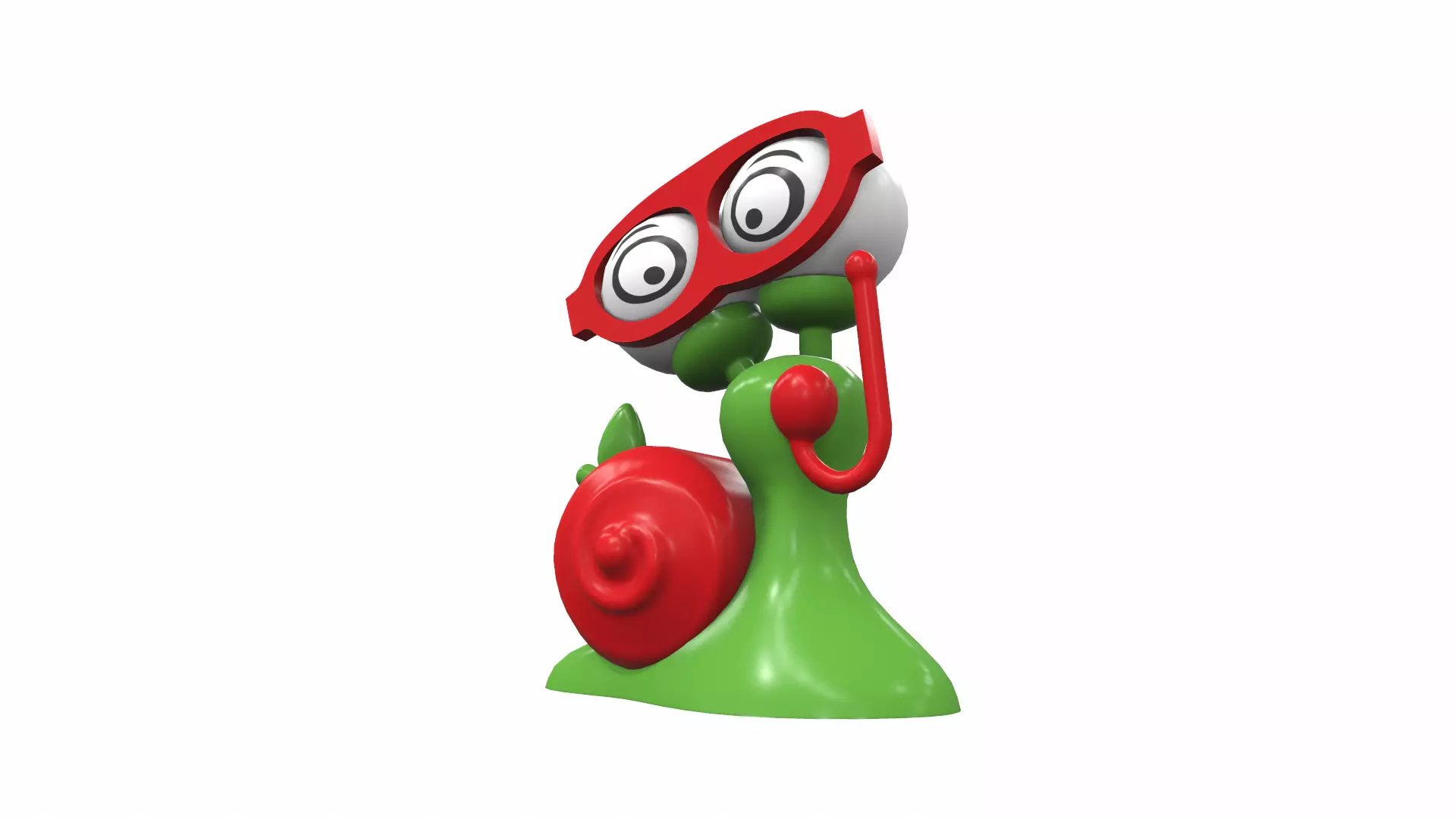 Plastic baby toy snail 3 3D model