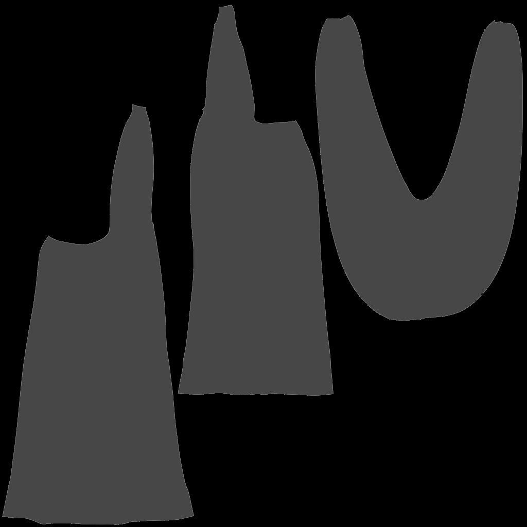 Women Modern Toga Low-poly 3D model_10