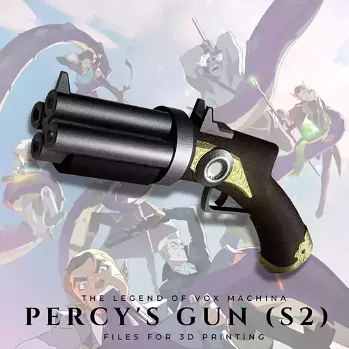 Percy Gun from The Legend of Vox Machina S2 3D print model