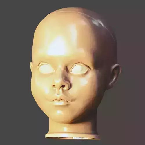  megan m3gan doll head  3D print model