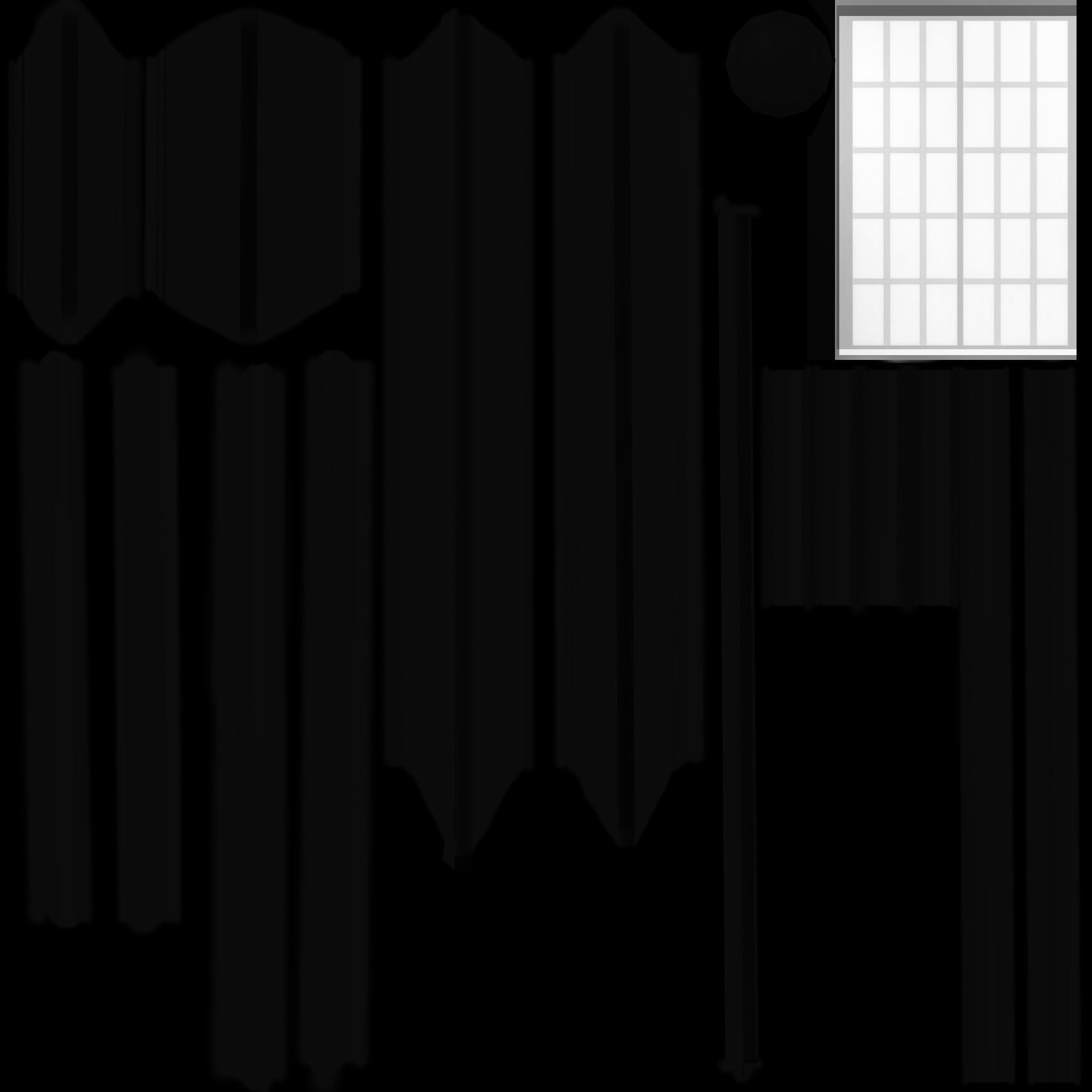 Double Door 2 Low-poly 3D model_9