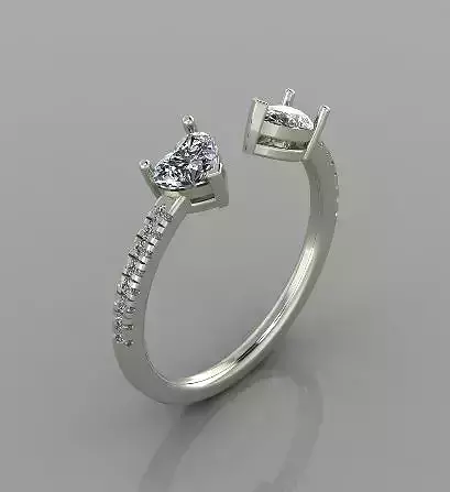 Heart Ring 3d print model