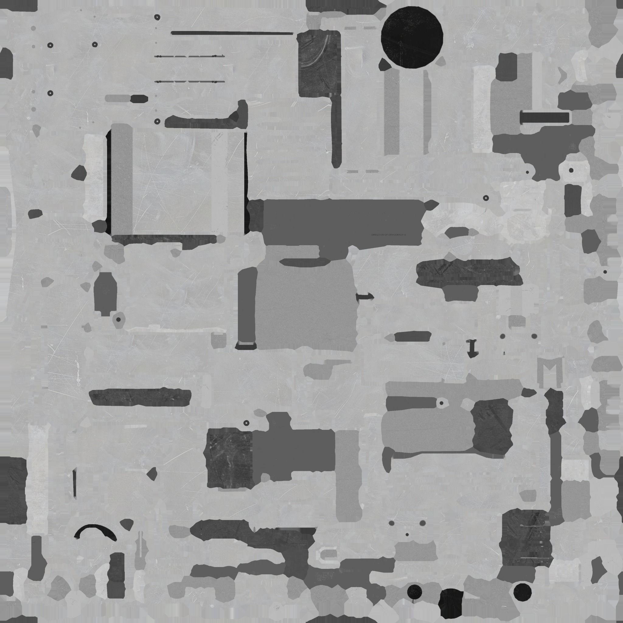 Cyberpunk Futuristic White Riffle Machine Gun Low-poly 3D model_10