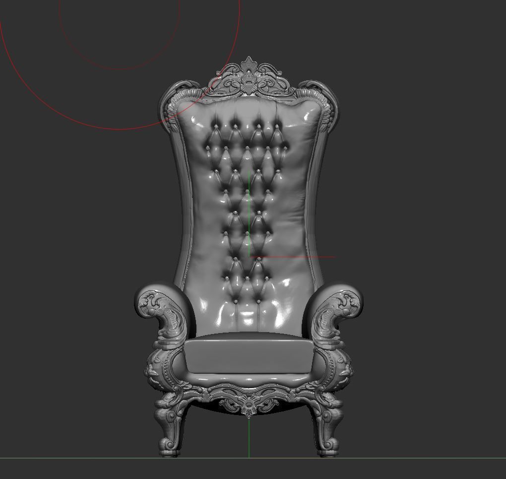 single sofa chair 3D print model_1