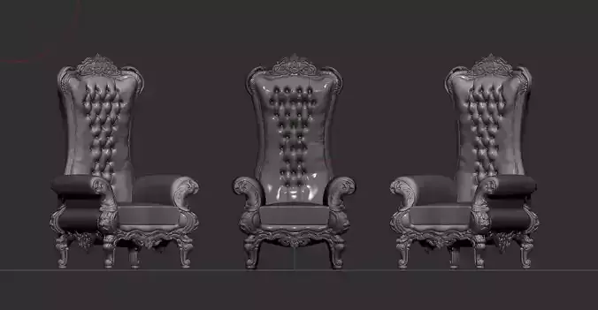 single sofa chair 3D print model
