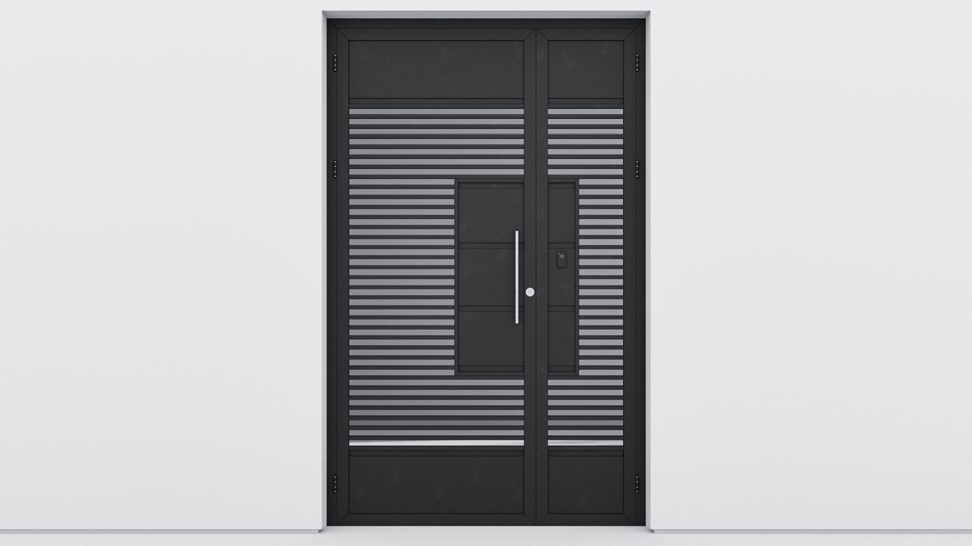 Aluminium door 78 3D model_1