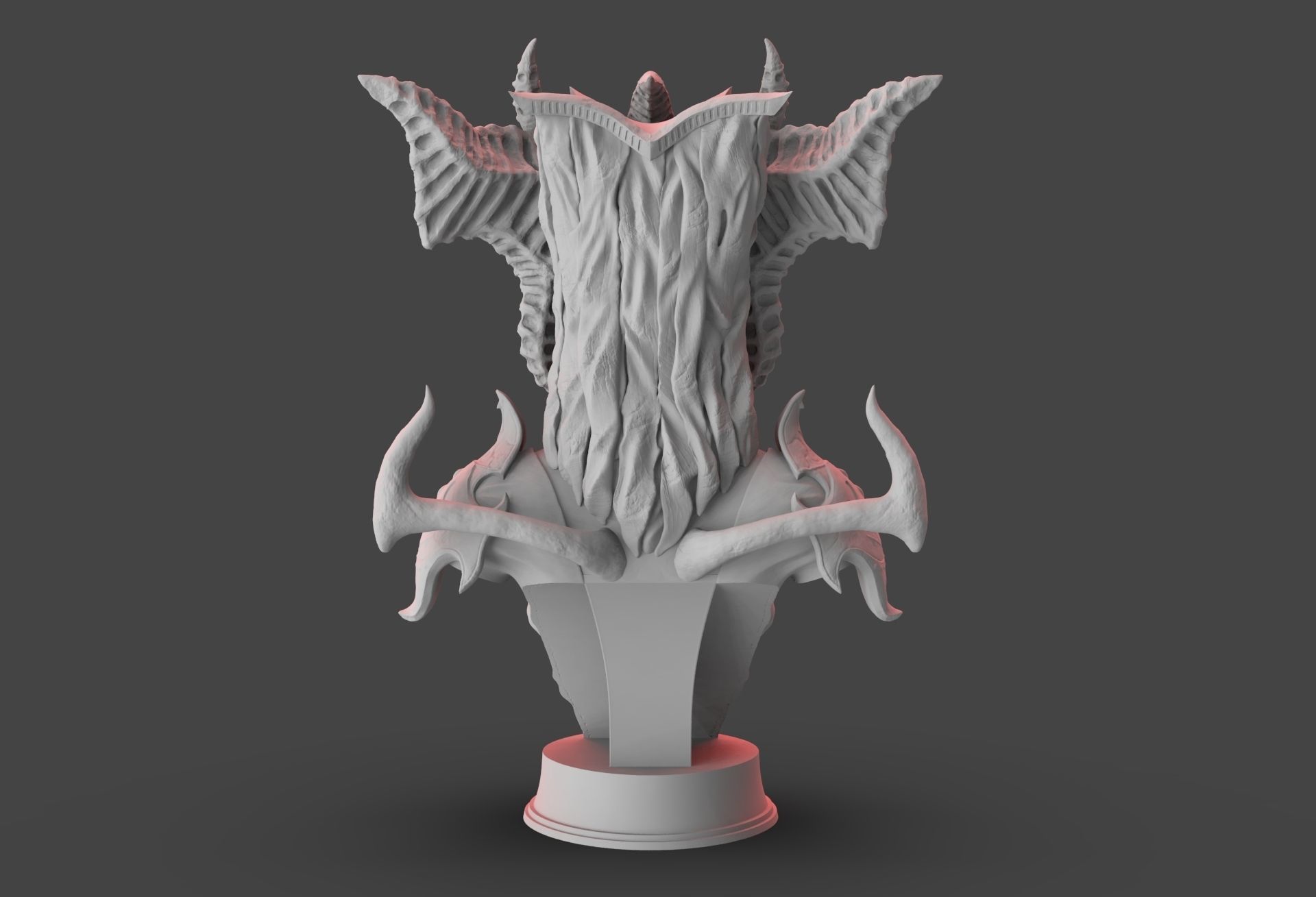 Lilith bust 3D print model_2