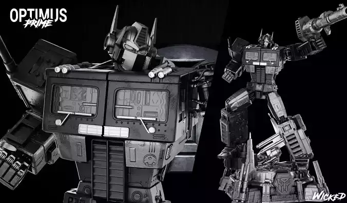 Wicked Movies Optimus Prime Sculpture ready for 3d printing 3D print model