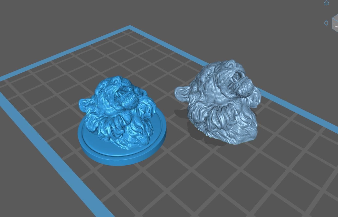 Tiger head shaggy 3D print model_15
