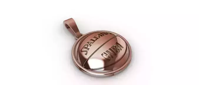 pendente palla da basket 3D print model