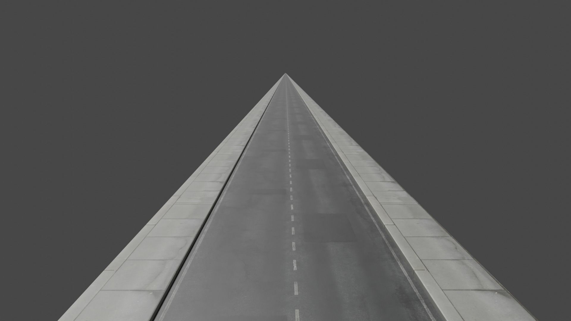 Modular roads Low-poly 3D model_5