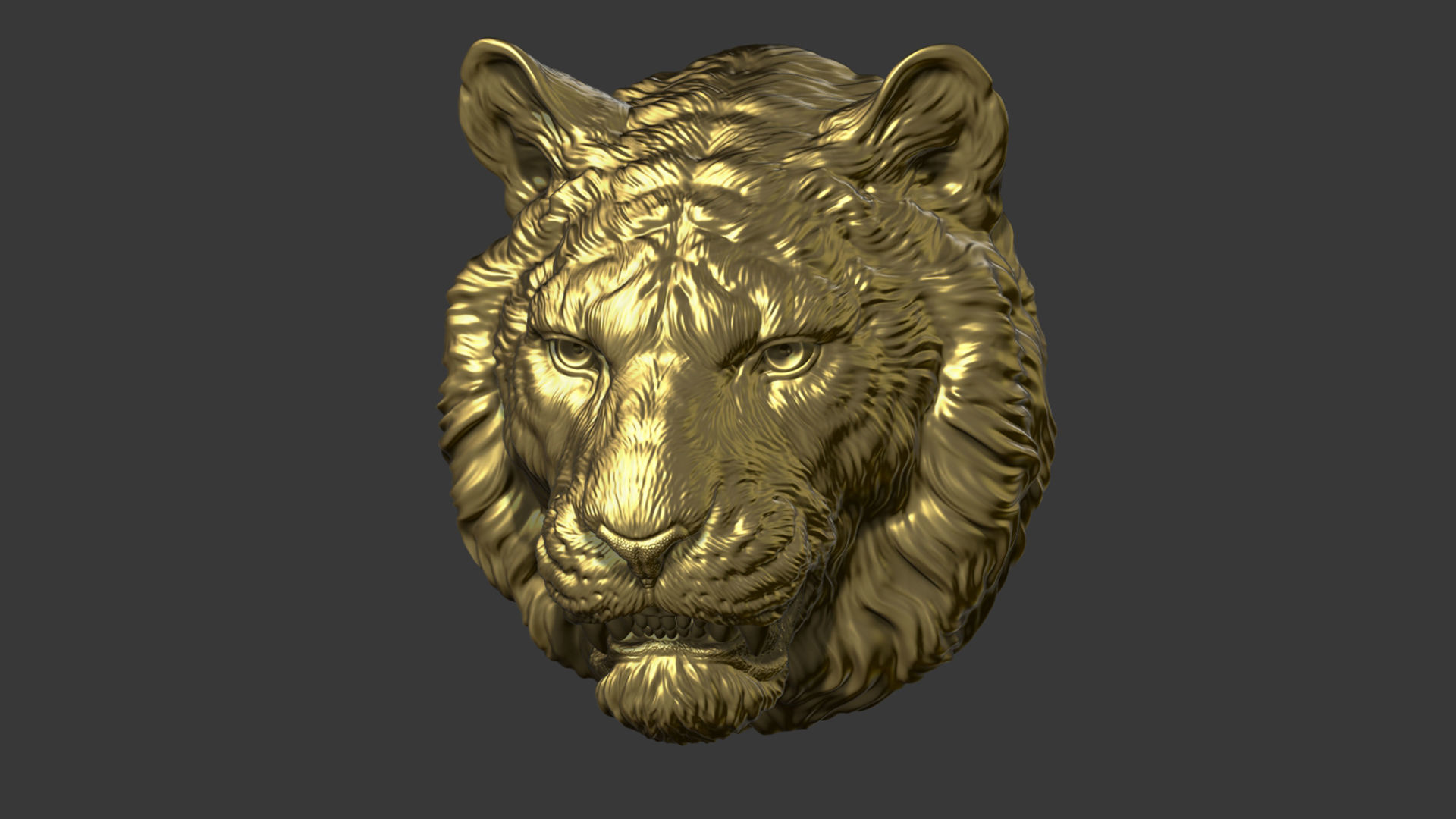 Tiger toothy 3D print model_7