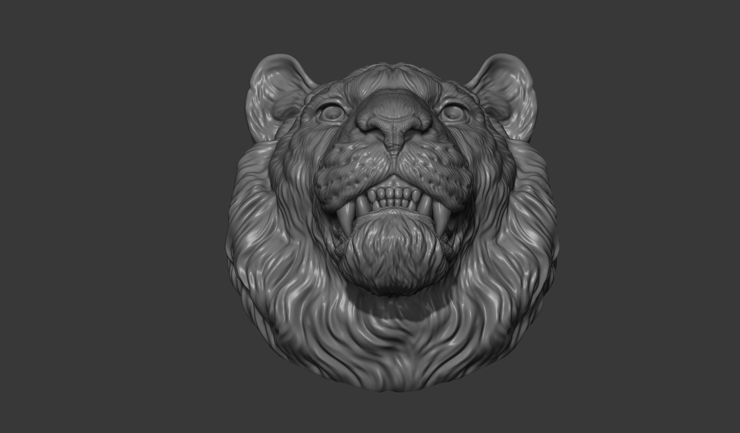 Tiger toothy 3D print model_5