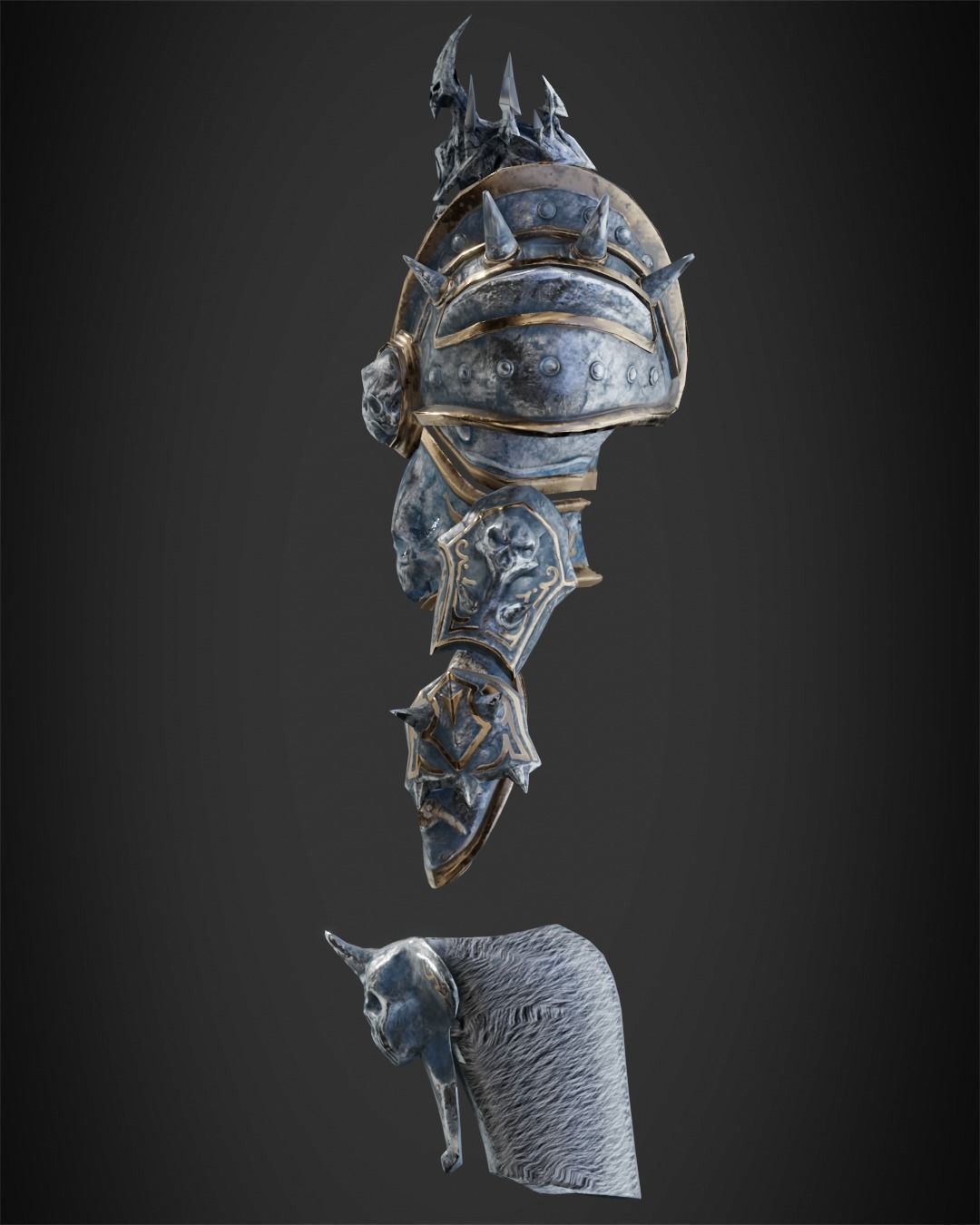 World of Warcraft Lich King Full Armor for Cosplay 3D print model_4