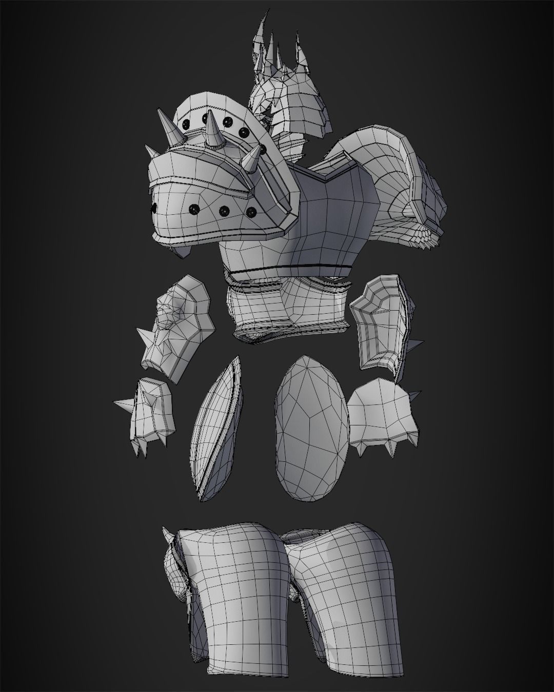 World of Warcraft Lich King Full Armor for Cosplay 3D print model_14