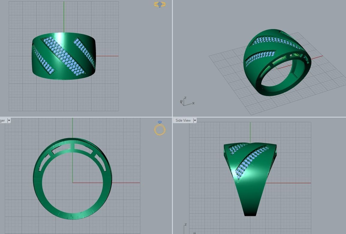 ring jewelry 3D print model_6