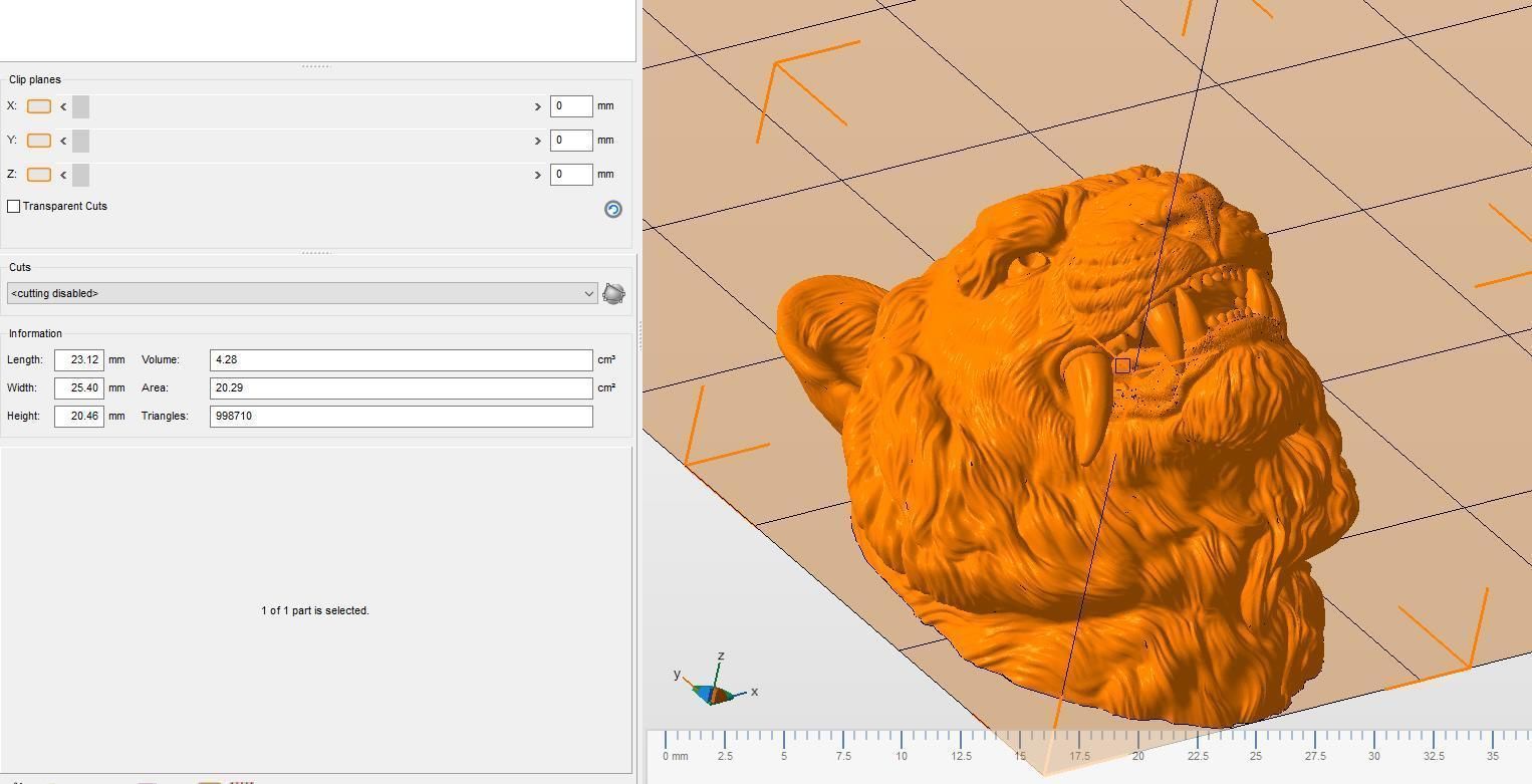 Tiger grin in Japanese style 3D print model_20