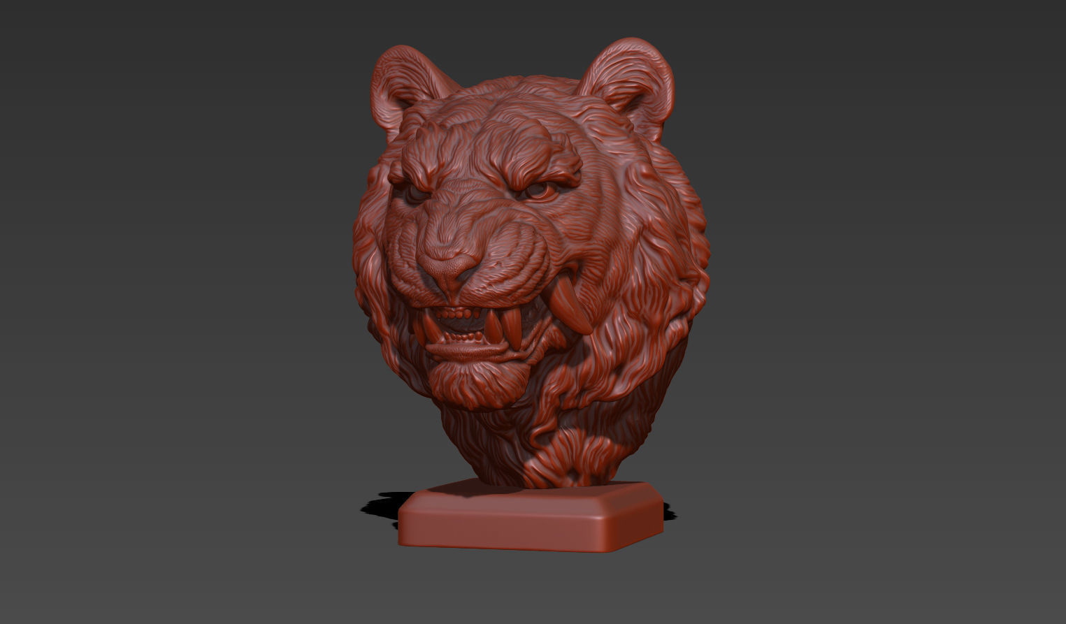 Tiger grin in Japanese style 3D print model_17