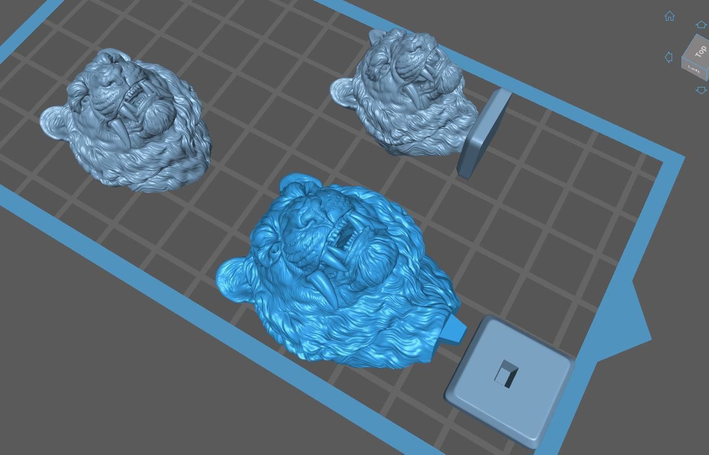 Tiger grin in Japanese style 3D print model_22