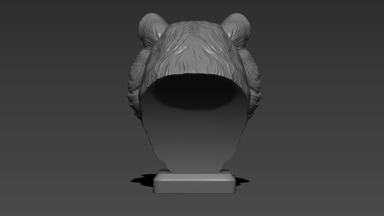 Tiger grin in Japanese style 3D print model_3